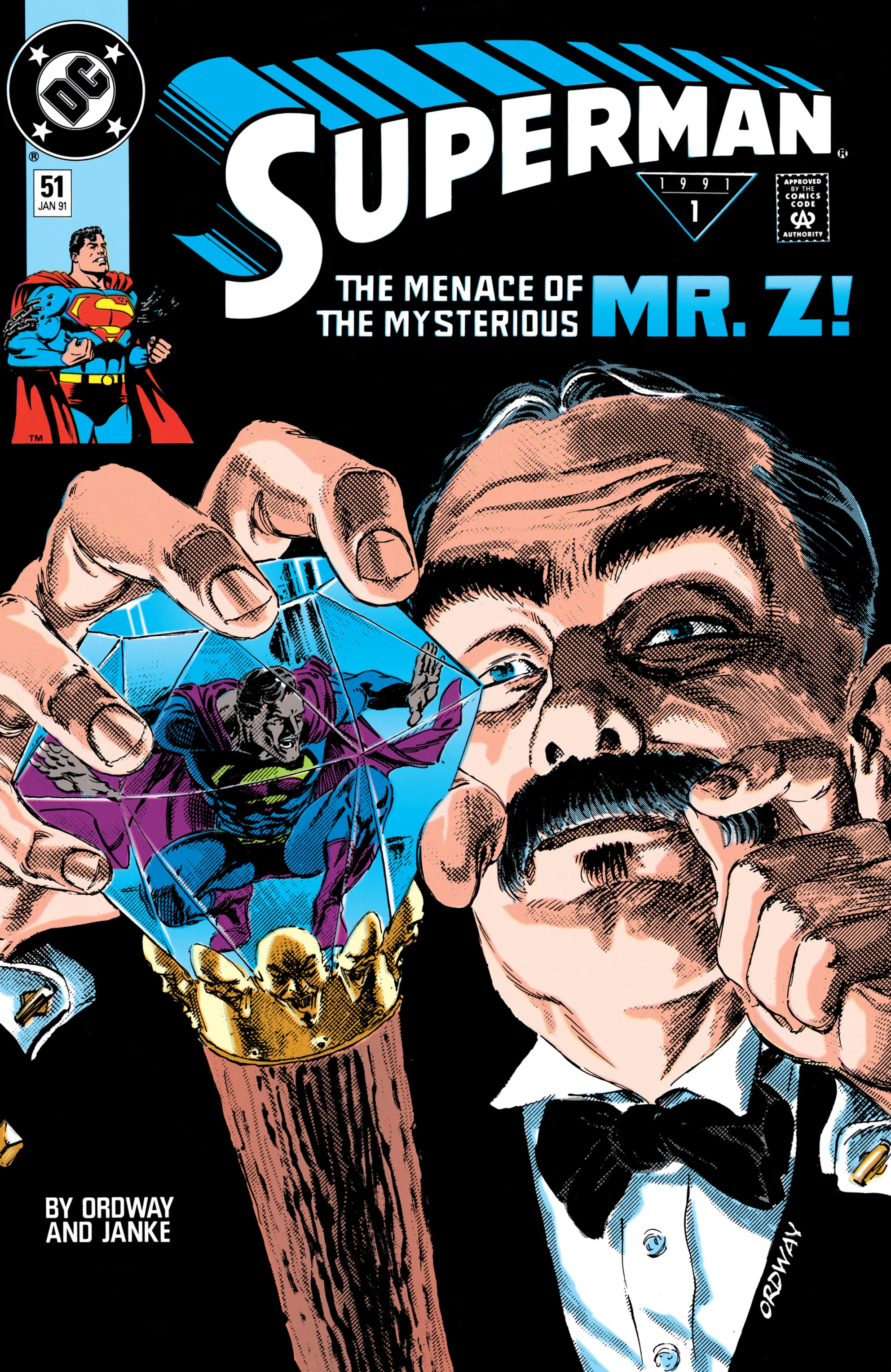 Superman #51 (DC, 1990 — Cover A) cover